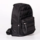 quilted nylon backpack